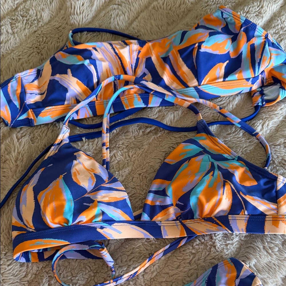 CUPSHE Leaf Print Bikini Set - Picture 7 of 9